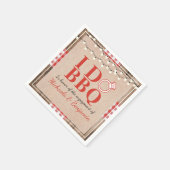 ラスティック アイ ドゥ BBQエンゲージメントパーティー カップルシャワー スタンダードカクテルナプキン (角)