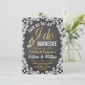ラスティック アイ ドゥ BBQ バーベキューエンゲージパーティー 招待状 (スタンド正面)