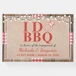 ラスティック アイ ドゥ BBQ 婚約パーティー カップルシャワー ゲストブック