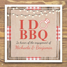 ラスティック アイ ドゥ BBQ 婚約パーティー カップルシャワー スタンダードカクテルナプキン