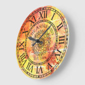 ラスティック アンティーク シャビー シック ヴィンテージ ローマ数字 ラージ壁時計 (傾斜)