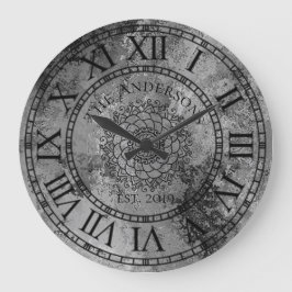 ラスティック アンティーク シャビー シック ヴィンテージ ローマ数字 ラージ壁時計