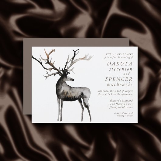 ラスティック アントラーズ | 狩猟は終了 カントリーウェディング 招待状