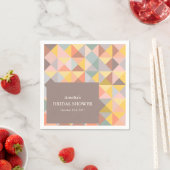 ラスティック アースィー オータム ニュートラル カスタム ブライダル シャワー スタンダードカクテルナプキン (インサイチュ)