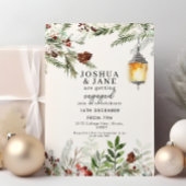 ラスティック ウィンター グリーンランタンエンゲージメントパーティー 招待状