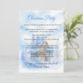 ラスティック ウィンター コージー パーティー コーポレート ホリデー 招待状 (スタンド正面)