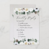 ラスティック ウィンター フラワル 出欠カード (正面/裏面)