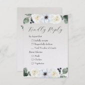 ラスティック ウィンター フラワル 出欠カード (正面/裏面)