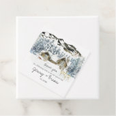 ラスティック ウィンター マウンテン ウェディング サンクス ギフト タグ (インサイチュ)