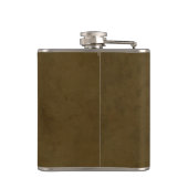 ラスティック ウェザードレザールック ウェディング モノグラム フラスク (裏面)