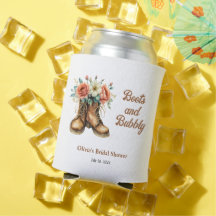 ラスティック ウェスタンブーツとバブル ブライズシャワー