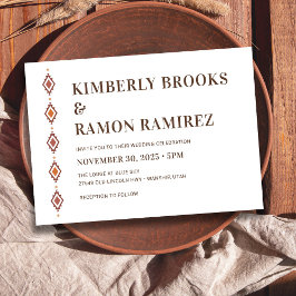 ラスティック ウェスタン ウェディング インビテーション
