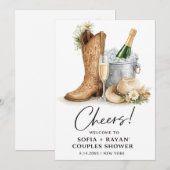 ラスティック ウェスタン ウェディング 招待状 (正面/裏面)