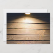 ラスティック ウェスタン カップル バーン レセプション 招待状 (裏面)