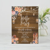 ラスティック ウェスタン ハロー フォーティー バースデー パーティー 招待状 (スタンド正面)