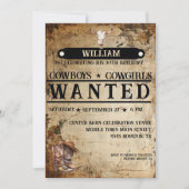 ラスティック ウェスタン バースデー インビテーション (正面)