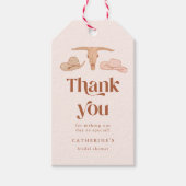 ラスティック ウェスタン ブライダル シャワー ギフトタグ (正面)