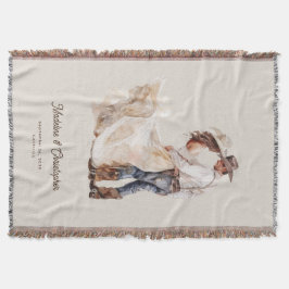 ラスティック ウェスタン ランチ ウェディング スローブランケット