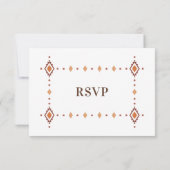 ラスティック ウェスタン 結婚式 RSVP カード (裏面)