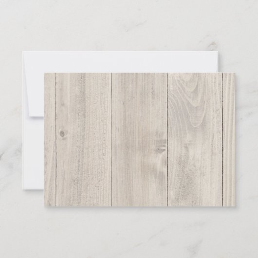 ラスティック ウェディング スプリグス 受付カード 招待状 (裏面)