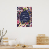 ラスティック ウェディング プログラム ウェディング パーティー サイン (キッチン)