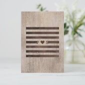 ラスティック ウェディング 情報カード 招待状 (スタンド正面)