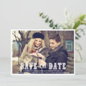 ラスティック ウエスタン スクリプト セーブ ザ デート アナウンスメント 招待状 (スタンド正面)