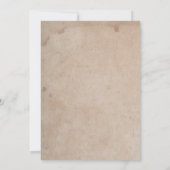 ラスティック ウォーターカラー アゲート ブライダルシャワー 招待状 (裏面)