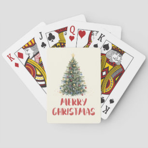 ラスティック ウォーターカラー クリスマスツリー クリスマス ホリデー トランプ