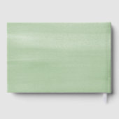 ラスティック ウォーターカラー グリーンスプリグ ブライダルシャワー ゲストブック (裏面)