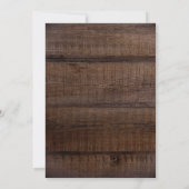 ラスティック ウォーターカラー ボヘミアンフラワー ウェディング 招待状 (裏面)