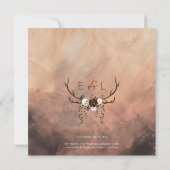 ラスティック ウッドランド フェアーズ アンド フローラル ブルーム セーブザデート (裏面)