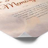 ラスティック ウッドランド フェザーズ アンド フローラル ブルーム ポスター (角)