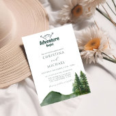 ラスティック ウッドランド マウンテン フォレスト パイン ウェディング 招待状