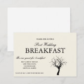 ラスティック ウッドランド 挙式後朝食 招待状 (正面/裏面)