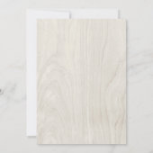 ラスティック ウッド アントラー マウンテン ウェディング 招待状 (裏面)