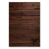 ラスティック ウッド バーガンディ フローラル ウェディング テーブル カード (裏面)