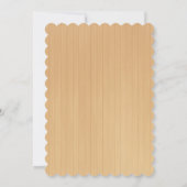 ラスティック ウッド フラワー バタフライ ウェディング レスポンス カード (裏面)