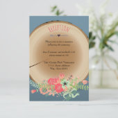 ラスティック ウッド ブーケ - レセプション ご招待 招待状 (スタンド正面)