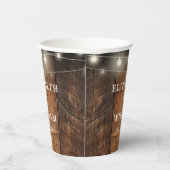 ラスティック ウッド ボヘミア バーン ウェディング ストリング ライト 紙コップ (右)