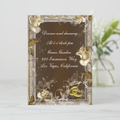 ラスティック エレガンス ホワイト ローズ レセプション カード (スタンド正面)