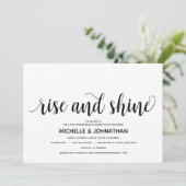 ラスティック エレガント ウェディング後 招待状カード 招待状 (スタンド正面)