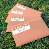 ラスティック エレガント カリグラフィー ボヘミアンチック ウェディング ラベル