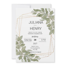 ラスティック エレガント グリー ネイチャー 水彩 ユーカリ