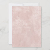 ラスティック エレガント ピンク カスタム フォト ウェディング 招待状 (裏面)