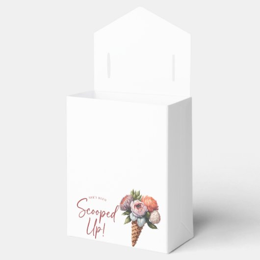 ラスティック・エレガント・ボヘミアンチック アイスクリーム ブライダルシャワー フェイバーボックス (オープン)