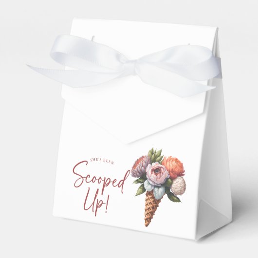 ラスティック・エレガント・ボヘミアンチック アイスクリーム ブライダルシャワー フェイバーボックス (正面サイド)