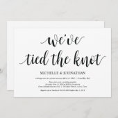 ラスティック・エロープメント・レセプション招待状カード 招待状 (正面/裏面)