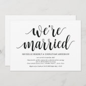 ラスティック・エロープメント・レセプション招待状カード 招待状 (正面/裏面)