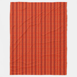 ラスティック オレンジ アステカ柄 ブランケット 152.4cm x 203.2cm